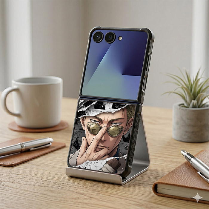 Case Casing Samsung Z Flip 7 6 5 4 3 Anime Shades Edit