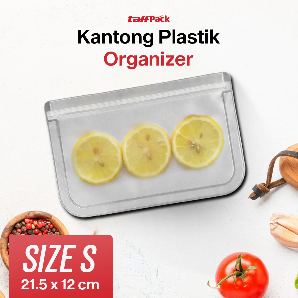 ORIGINAL TaffiPACK ถุงใส่อาหารซิลิโคนแบบใช้ซ้ําได้ Ziplock - PK-15