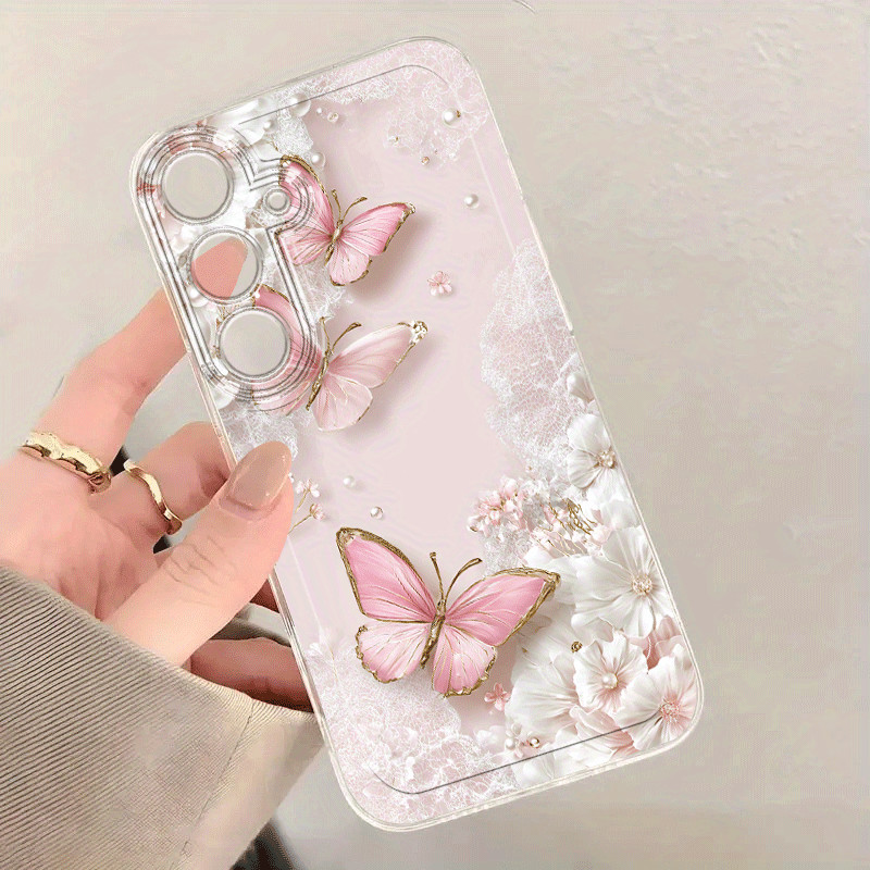 Butterfly [Infinite Case] Flower Case Samsung S26 Plus S25 Fe M23 S20 M14 S22 S24 M15 M55 5G S23 Ult