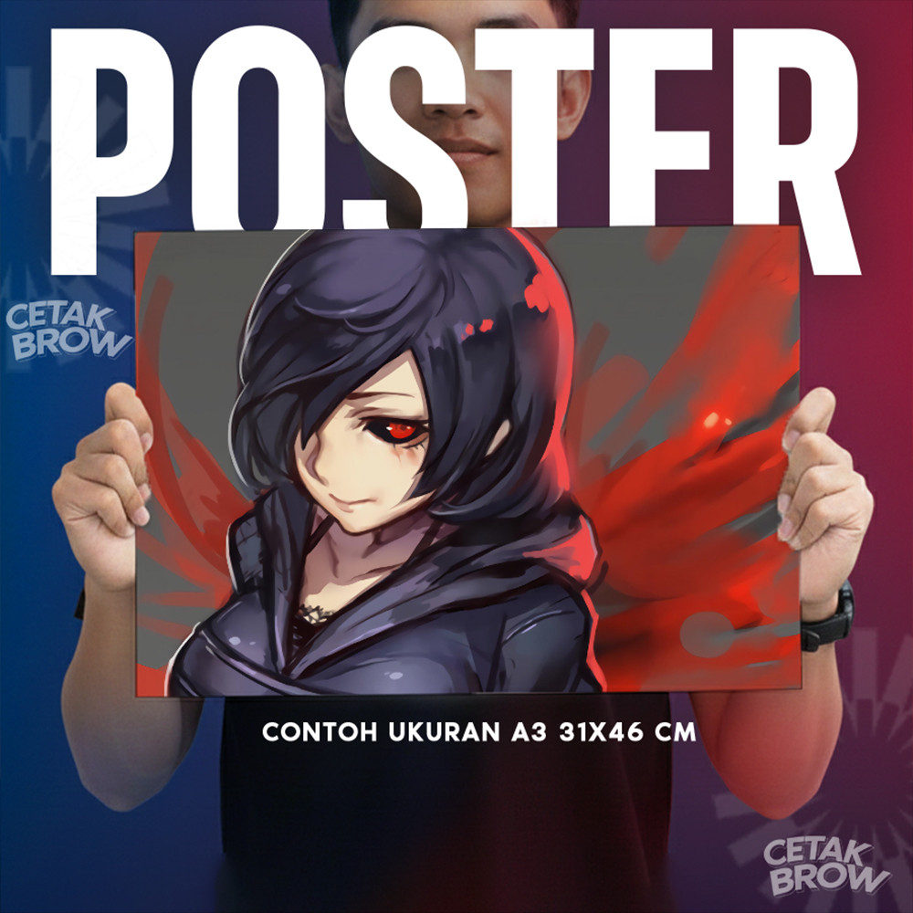 Tokyo Ghoul Rize Kamishiro Red Spider Lily โปสเตอร์ตกแต่งผนัง Collectors Room Studio Art ตกแต่ง