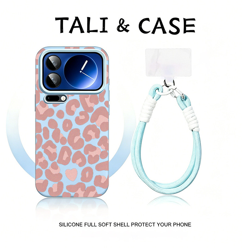 MERAH Aesthetic Red Leopard Casing Redmi Xiaomi 15T Pro 15 15C Note 14 Poco C85 C71 C65 13C C65 13X 
