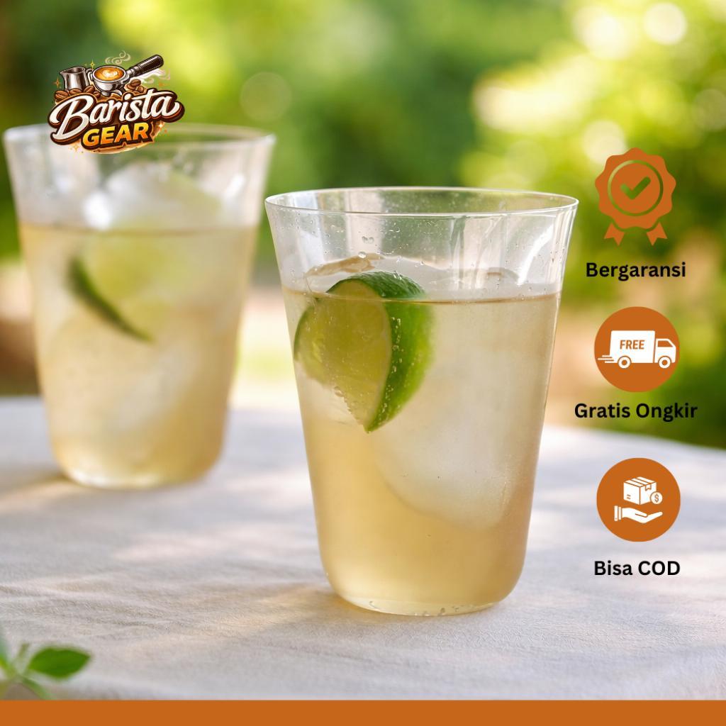 One Two Cups Aesthetic Glass Coffee Tea Ultra Thin Glass 370ml - KM518