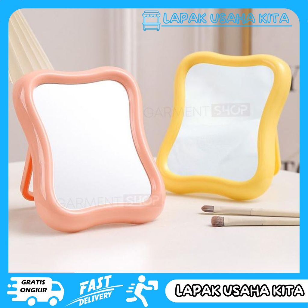 Aesthetic Makeup MIRROR STANDING MIRROR Makeup MIRROR BEAUTY PORTABLE Cosmetic MIRROR KOREAN Privacy