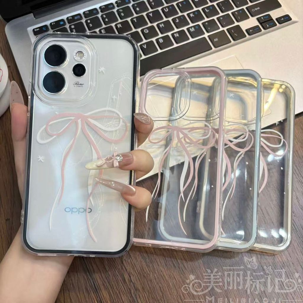 Pastel Bow 2 In 1 Case Vivo V60 Lite Y400 Y21D Y29 V50 Lite Case