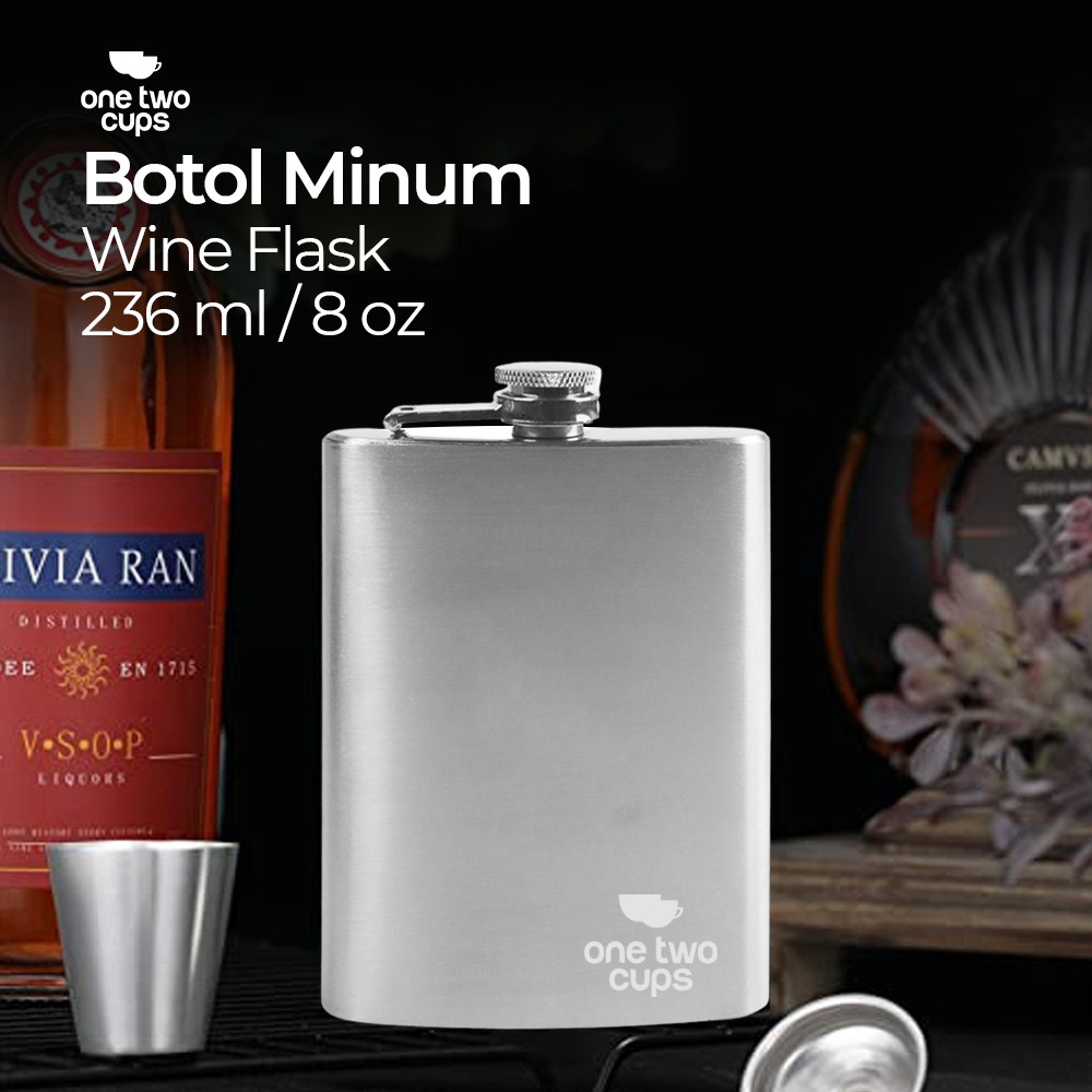 Hip Flask Pocket ขวดน้ําดื่มสแตนเลส 201 8oz - MS351