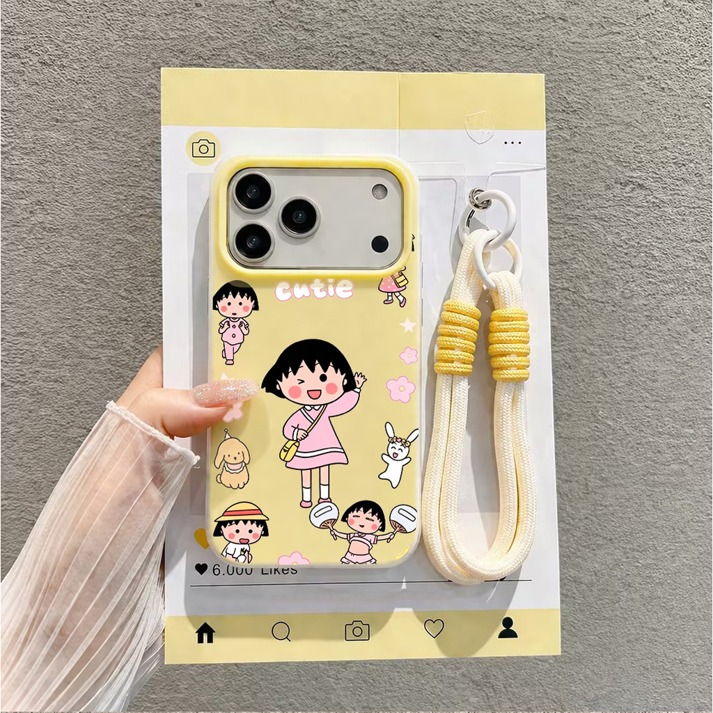 Gemoy [ชุดสายรัด] น่ารักการ์ตูนสาว Wavy Casing Samsung A27 A57 A37 A07 A17 A06 A16 A56 A15 A35 A55 A