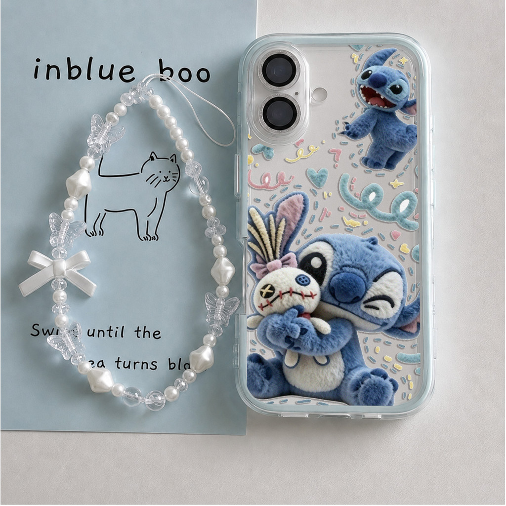 น่ารัก Blue Creature Girl Casing Samsung S26 A27 A07 A17 5G A06 A16 A56 A26 S24 S25 S23 S22 Ultra A3