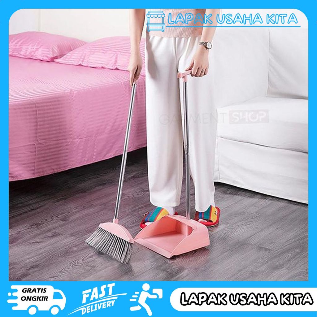 LONG BROOM SET PRACTICAL DUST และ DIRT CLEANING TOOL BROOM SET SAFE PRIVACY