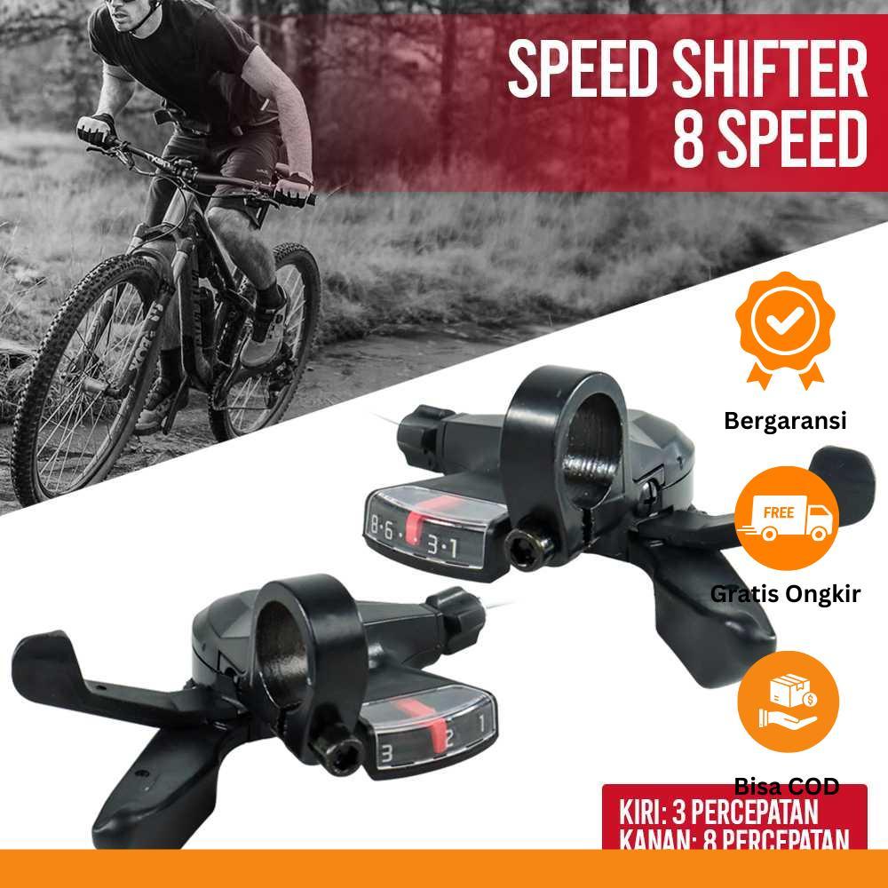 TaffiSPORT Advent Speed Shifter Trigger Bicycle 8 Speed 2 PCS - SL-M310