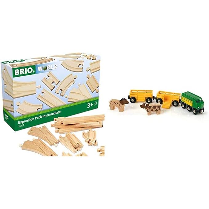 BRIO World 33404 Farm Train ชุด 5 ชิ้น