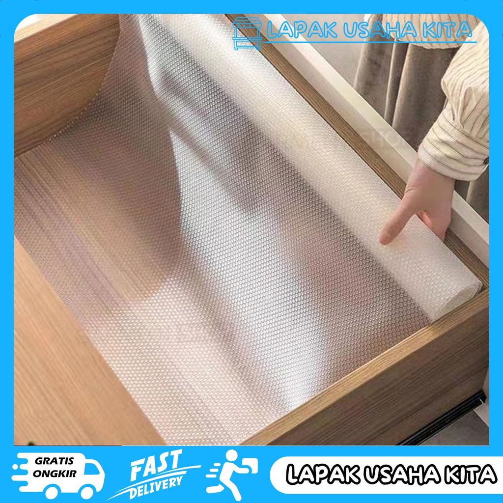 กันน้ํา NON-SLIP DRAWER MAT TRANSPARKENT FRIDGE TABLE MAT ANTI-MOISTURE DRAWER PRIVACY SAFE