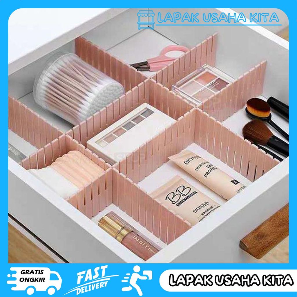 DRAWER PARTITION DRAWER DIVIDER DESKTOP ORGANIZER CONTENTS 4 ชิ้น RANDOM PRIVACY SAFE