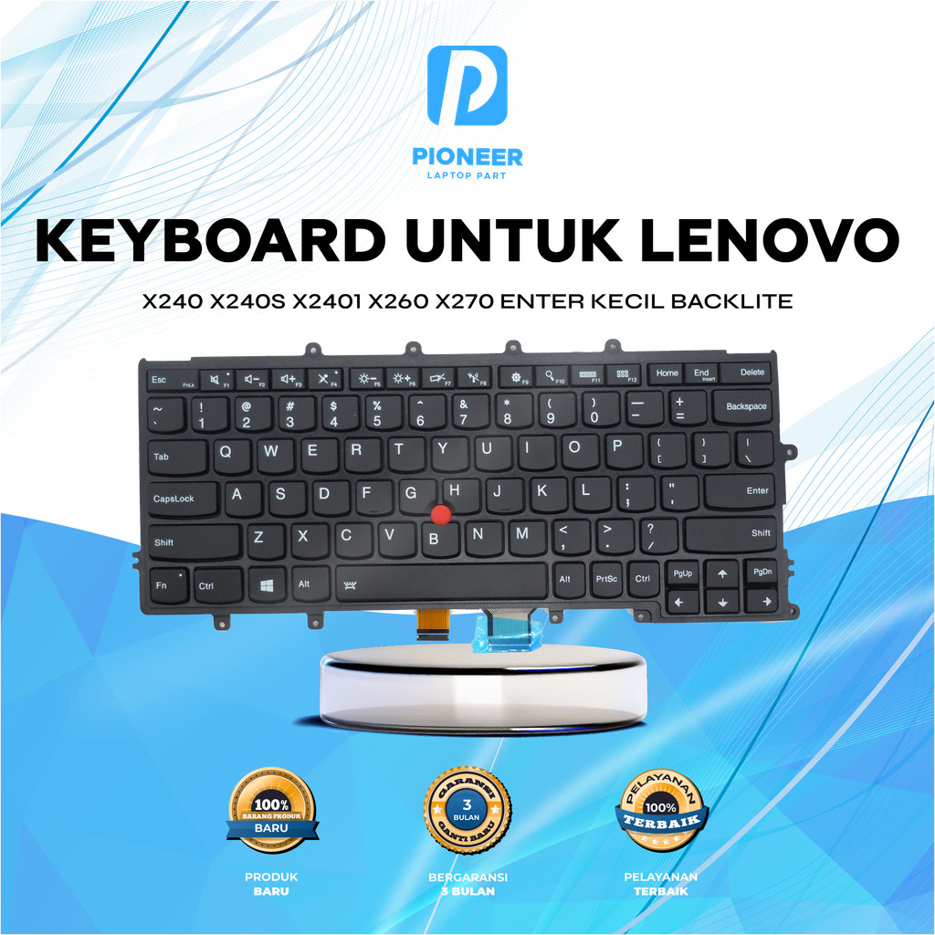 คีย์บอร์ดสําหรับ Lenovo X240 X240S X2401 X260 X270 SMALL ENTER Backlite