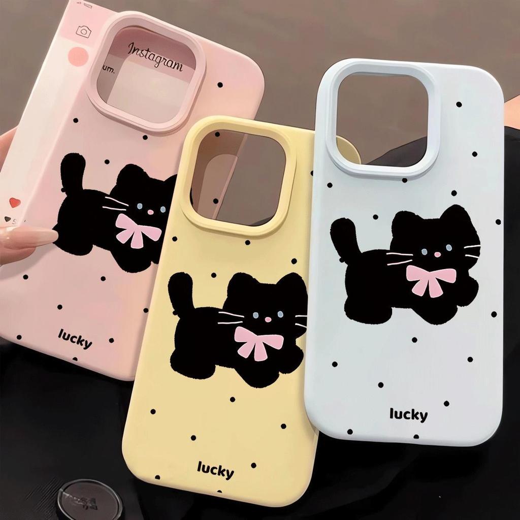 แฟนซี Cat Dot [Infinite Case] Infinix Smart 10 Hot 60 Pro Plus Note 50 Pro 5G Tecno Spark Go 2 Itel 