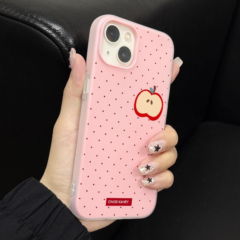 Apple Jelly 2 In 1 Polka Dots Case Realme Realme Note 80 70 C75X Note 60 60X C71 C85 Pro C75 3Gd ซิล