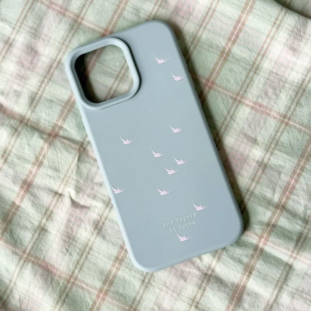 Simple Girl Blue White Girl Small Bird Casing Hp Xiaomi 15T Pro C85 M6 4G Poco C71 C65 Cute Softcase