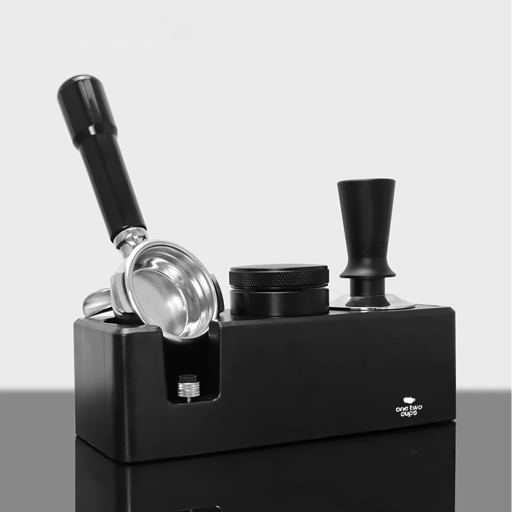หนึ่งสองถ้วยกาแฟ Tamper Station Espresso Portafilter 245x100x77mm - AK345