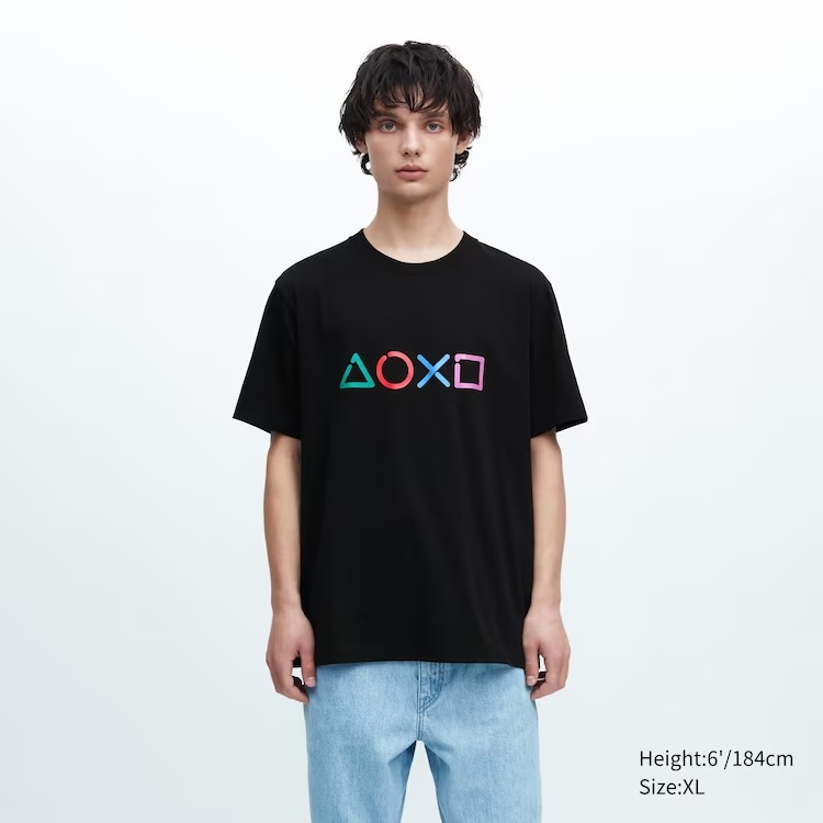 UNO เพลย์สเตชัน TM |  (เสื้อยืดแขนสั้นพิมพ์ลาย) G65