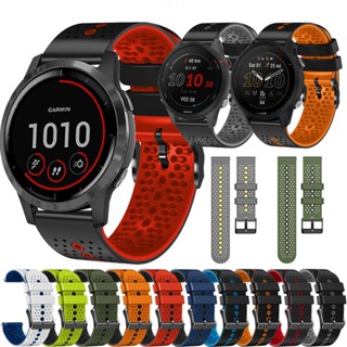 สายนาฬิกาข้อมือซิลิโคน ระบายอากาศ สําหรับ Garmin Vivoactive 4 Venu 2 Polar Grit X Vantage M2 22 มม.