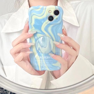 เคสโทรศัพท์มือถือ พร้อมขาตั้ง สีฟ้า สําหรับ iPhone 11 12 12pro 12promax 13 13pro 13promax 14 14pro 14promax