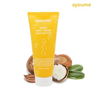 Ayoume Enjoy Body Cream Shea Butter Mild โลชั่นบํารุงผิวกาย ให้ความชุ่มชื้น เข้มข้น 200 มล.