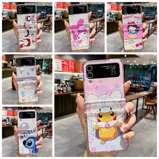 เคสมือถือ PC ลายการ์ตูนปิกาจู เซเลอร์มูน สามชิ้น พับได้ กันกระแทก สําหรับ OPPO Find N2 Flip 5G