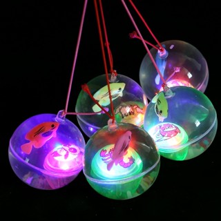 ของเล่นลูกบอลบีบ มีไฟ LED เรืองแสง ช่วยบรรเทาความเครียด สําหรับเด็ก