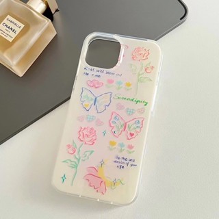 เคสโทรศัพท์มือถือ ลายผีเสื้อ สําหรับ iPhone 11 12 12pro 12promax 13 13pro 13promax 14 14pro max