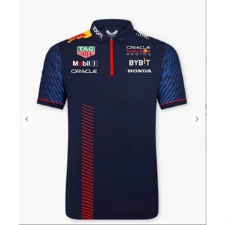 เสื้อโปโลแขนสั้น ลาย F1 racing Red Bull Team แฟชั่นฤดูร้อน 2023