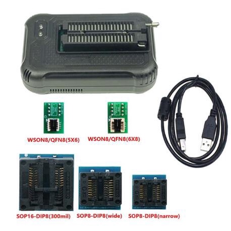 V6.0 MiniPro TL866 T48 Prgrammer USB Universal Programmer/Bios Programme+อะแดปเตอร์ 6 ชิ้น