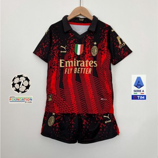 เสื้อกีฬาแขนสั้น ลายทีม AC Milan 4th jersey 22 23 ไซซ์ 16-2XL