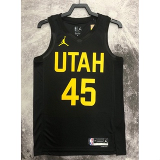 hot pressed 2023 nba Utah Jazz No. 45 Mitchell black basketball jersey