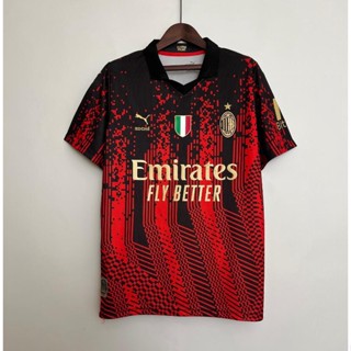 เสื้อกีฬาแขนสั้น ลายทีมชาติฟุตบอล AC Milan X Koch 4th ชุดเหย้า สําหรับผู้ชาย ไซซ์ S - XXL