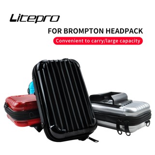 Litepro กระเป๋าเก็บอุปกรณ์จักรยาน แบบพับได้ ขนาดเล็ก สําหรับ Brompton