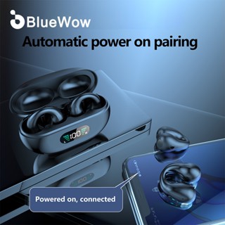 Bluewow YYK-Q80 หูฟังบลูทูธไร้สาย แบบเปิดหู สําหรับเล่นกีฬา ขี่จักรยาน ขับรถ