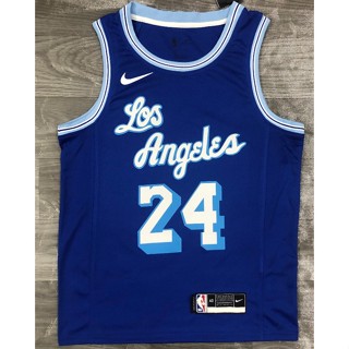 hot pressed nba Los Angeles Lakers No. 24 Kobe Bryant blue los basketball jersey