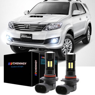 ชุดหลอดไฟตัดหมอก ด้านหน้า สีขาว สําหรับ Toyota Fortuner 2008 2009 2010 2011 80W 6000K 12-32V 1 คู่