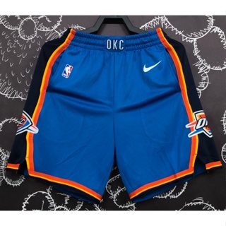 hot pressed Oklahoma City Thunder blue basketball shorts