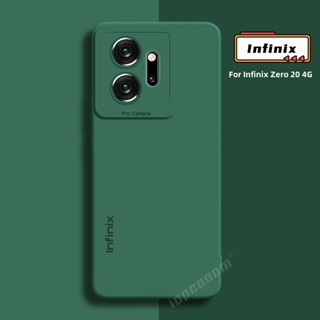 เคสซิลิโคนนิ่ม สีพื้น สําหรับกล้อง Infinix Zero 20 4G