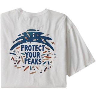 เสื้อยืดแขนสั้น พิมพ์ลาย Patagonia Ocean Fish สําหรับผู้ชาย และผู้หญิง