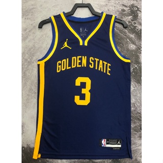 hot pressed 2023 nba Golden State Warriors NO.  3 Poole dark blue basketball jersey