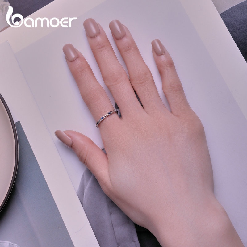 Bamoer خاتم فضة 925 عين الشيطان BSR423 — صورة 4