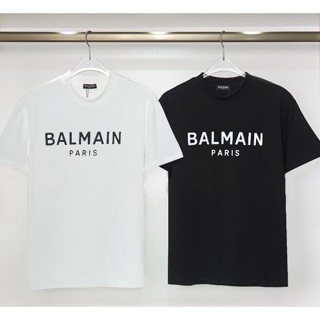 BALMAIN 3833 bba lmain เสื้อยืดแฟชั่น สําหรับผู้ชาย ผู้หญิง