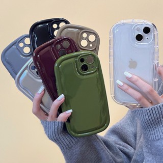 เคสโทรศัพท์มือถือ ซิลิโคนนิ่ม สีพื้น เรียบง่าย สําหรับ Apple Iphone 14 14plus 13pro max 12 11