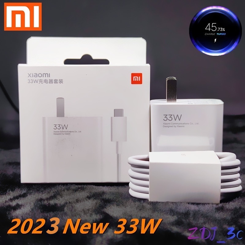 Xiaomi Poco X3 NFC สายชาร์จ 33W Fast Turbo Charge Type C Cable สําหรับ Redmi Note 9 Pro Mi 10 9 9T Pro Note 10 10X Lite ปลั๊ก US