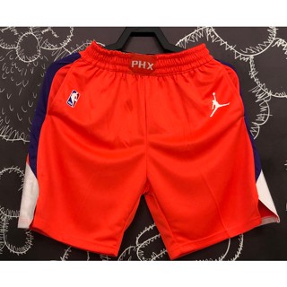 hot pressed nba Phoenix Suns orange basketball shorts