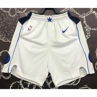 hot pressed nba Dallas Mavericks white basketball shorts