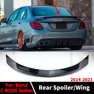 สปอยเลอร์ฝากระโปรงหลัง สําหรับ Mercedes Benz C W205 Sedan และ AMG C63 C43 4 Door 2014-2021