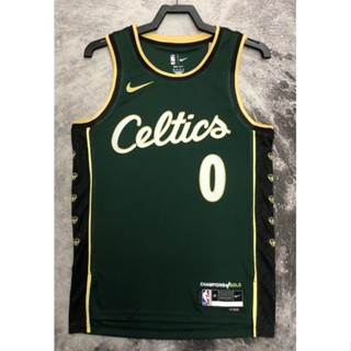 hot pressed 2023 nba Boston Celtics No. 0 Tatum green city edition basketball jersey