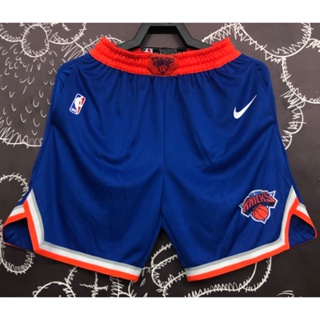 hot pressed nba New York Nicks blue basketball shorts